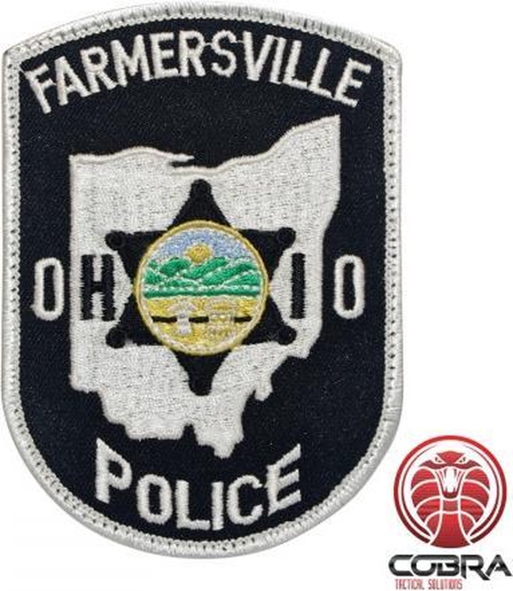 Farmersville Police Ohio geborduurde patch | Strijkpatches | Military Airsoft